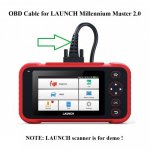 OBD2 Cable Diagnostic Cable for LAUNCH Millennium Master 2.0